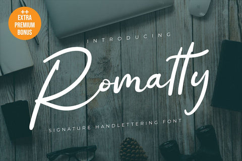 Romatty Font twinletter 