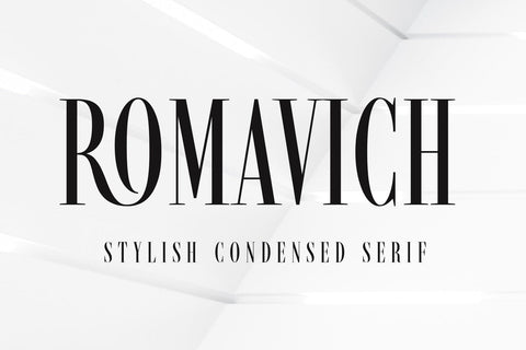 Romavich – Modern Serif Font Arterfak Project 