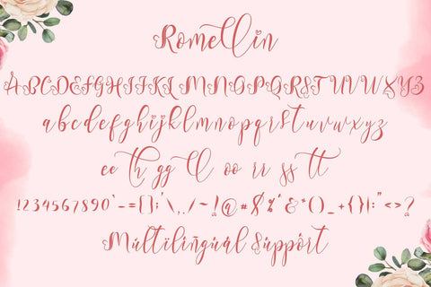 Romellin Font Prasetya Letter 