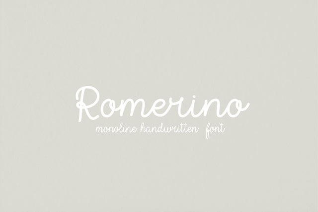 Romerino Font Sunday Nomad 