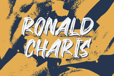 Ronald Charis - Textured Brush Font Font StringLabs 