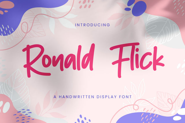 Ronald Flick - Handwritten Font Font StringLabs 