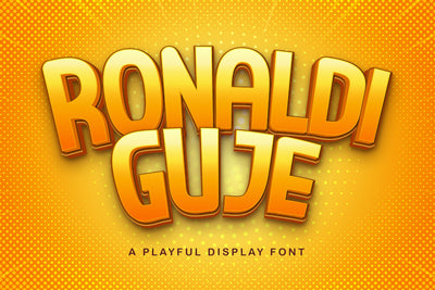 RONALDI GUJE - Display Sans Font Font StringLabs 