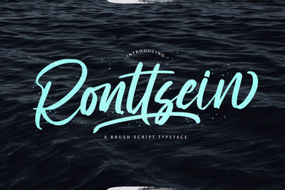 Ronttsein - Brush Script Font Font StringLabs 