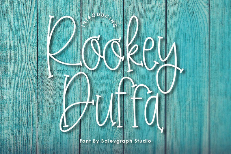 Rookey Fun Handwritten Font Balevgraph Studio 