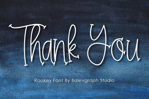 Rookey Fun Handwritten Font Balevgraph Studio 