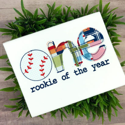 Rookie of the Year Applique Machine Embroidery Design Embroidery/Applique DESIGNS So Fontsy Design Shop 