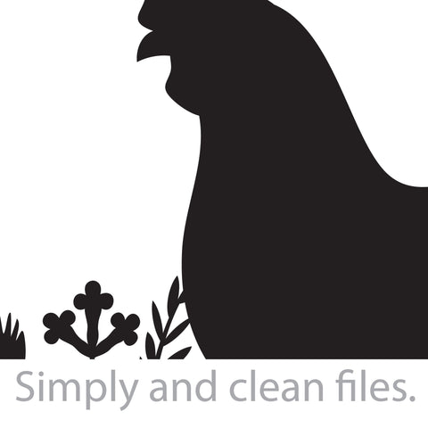 Rooster and grass SVG TribaliumArtSF 