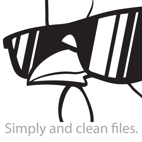 Rooster head with sunglasses SVG TribaliumArtSF 