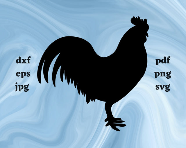 Rooster SVG Cut File SVG Northern Light SVG 