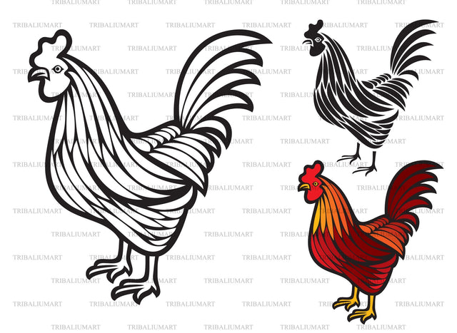 Rooster SVG TribaliumArtSF 