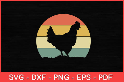 Rooster Vintage Retro Style Svg Design Cut File SVG artprintfile 