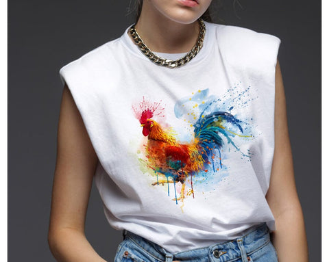 Rooster Watercolor Sublimation Clipart PNG JPG Sublimation nikola 