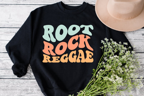 Root Rock Reggae svg, wavy style svg, EPS PNG Cricut Instant Download SVG Fauz 