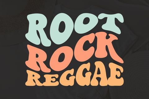 Root Rock Reggae svg, wavy style svg, EPS PNG Cricut Instant Download SVG Fauz 