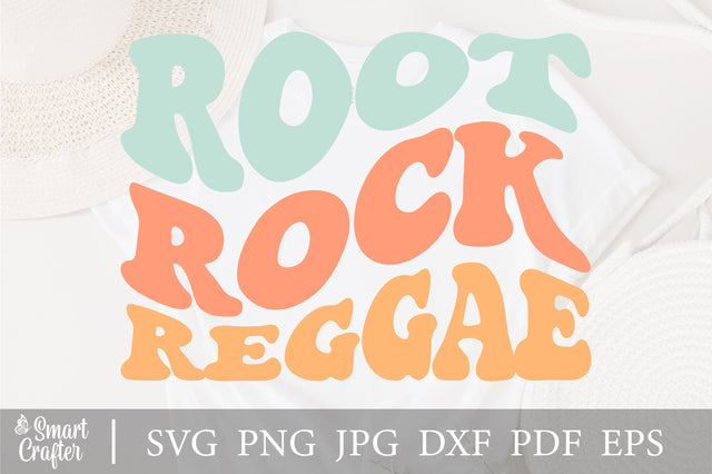 Root Rock Reggae svg, wavy style svg, EPS PNG Cricut Instant Download SVG Fauz 