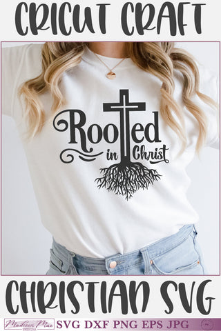 Rooted in Christ SVG SVG Madison Mae Designs 