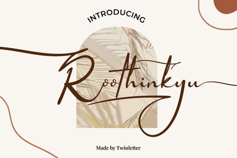 Roothinkyu Font twinletter 