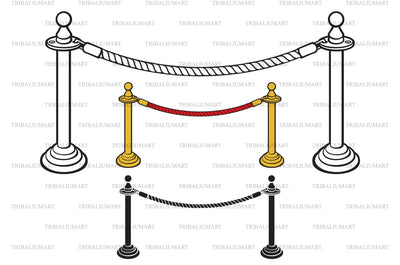 Rope barrier SVG TribaliumArtSF 