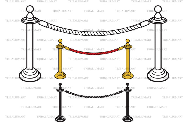 Rope barrier SVG TribaliumArtSF 