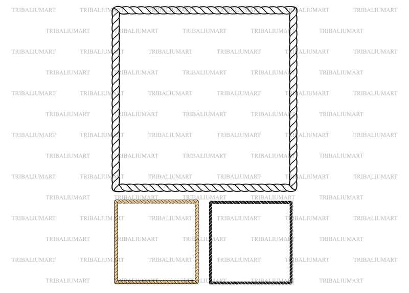 Rope frame SVG TribaliumArtSF 