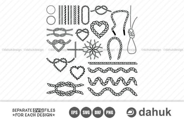Rope svg | PNG | DXF | EPS | Silhouette | Rope Vector | Clipart | Rope Love | Rope Logo | Rope Line SVG dahukdesign 