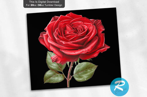 Rose 20 oz / 30 oz Tumbler PNG Sublimation Regulrcrative 