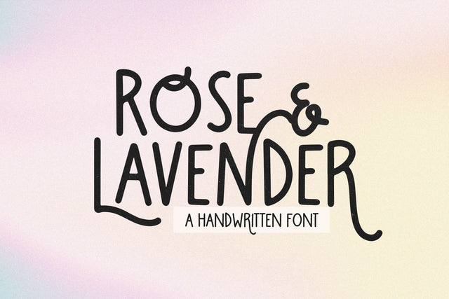Rose and Lavender - Handwritten Font Font KA Designs 
