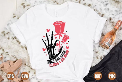 Rose are read inside i am dead svg SVG FiveStarCrafting 