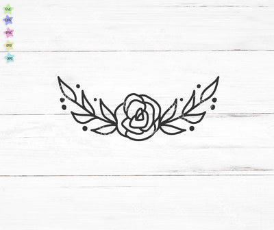 Rose Border Svg SVG _HelArtShop_ 