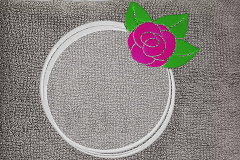 Rose embroidery frame for monogram Embroidery/Applique DESIGNS embroidery-workshop 