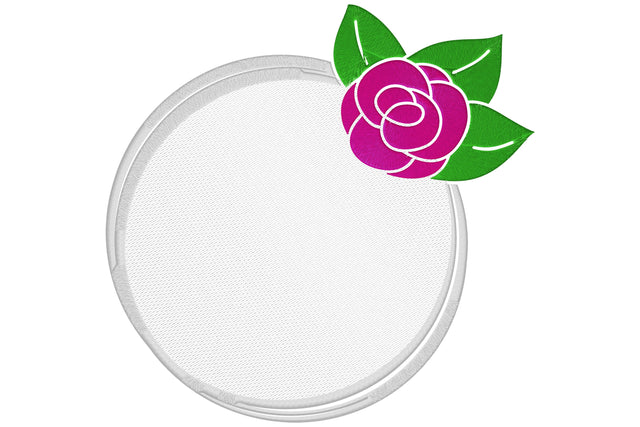 Rose embroidery frame for monogram Embroidery/Applique DESIGNS embroidery-workshop 