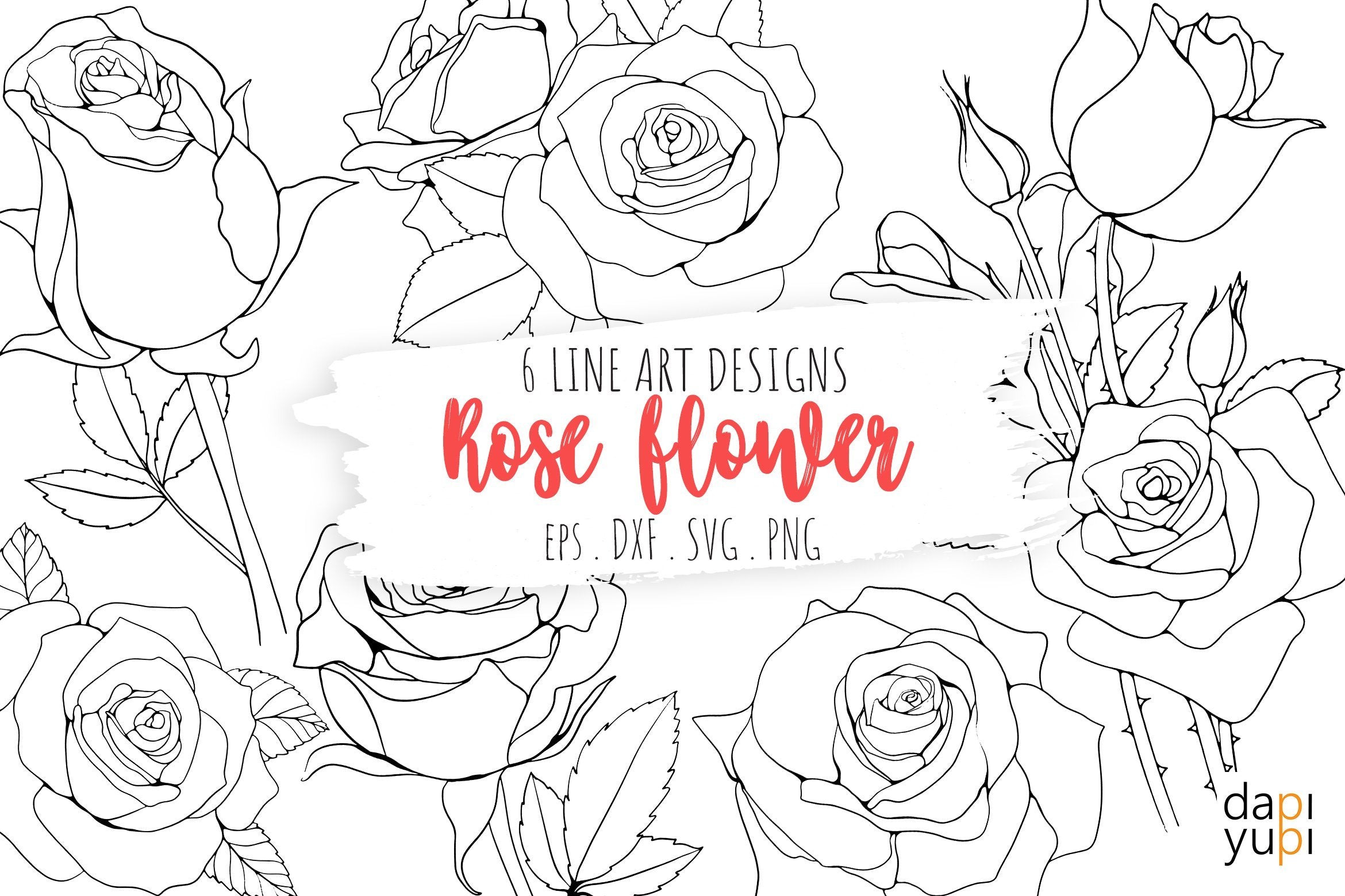 Rose Flowers SVG Long Stem Roses Svg Love Svg Cut File 