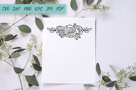 Rose Flower SVG, DXF, EPS, PNG SVG Irina Ostapenko 