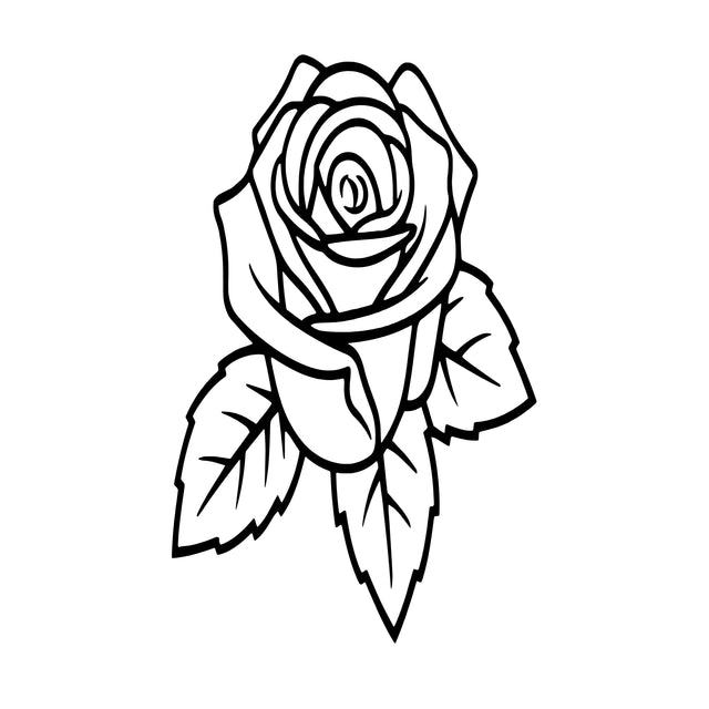 Rose Flower vector clip art, ingle Rose Svg, Flower Download Svg png Cut file, Rose ,Clip art download, wedding gift, Rose Flower svg, download, cricut svg silhouette SVG Whitetailcrafts 