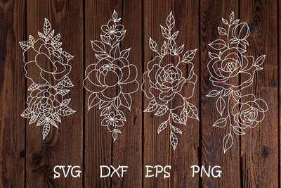 Rose flowers hand drawn svg, floral svg SVG dadan_pm 