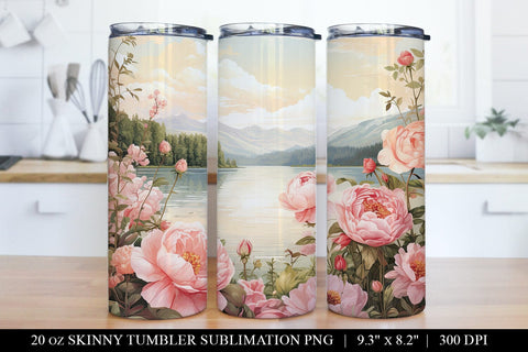 Rose Garden Tumbler Sublimation Bundle - 6 Designs Sublimation BijouBay 