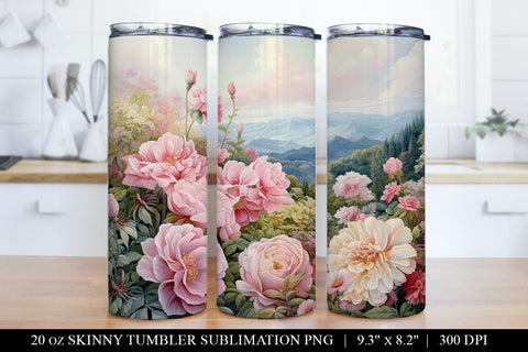 Rose Garden Tumbler Sublimation Bundle - 6 Designs Sublimation BijouBay 