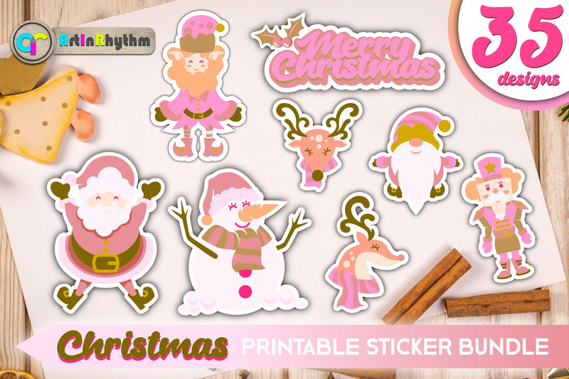 Summer Lake Christmas Sticker Bundle / Printable PNG Clipart - So Fontsy
