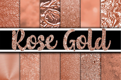 Rose Gold Digital Paper Textures Sublimation Old Market 