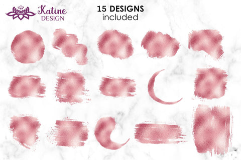 Rose Gold Foil Sublimation Background Bundle Paint Splatter, brush stroke background, brush strokes sublimation, sublimation background bundle, gold brush stroke png, paint brush stroke png, Paint Splatter Background, rose gold background Sublimation KatineDesign 