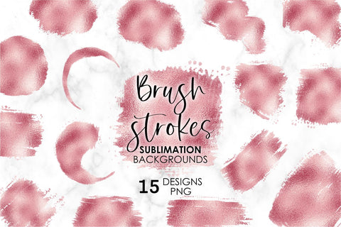Rose Gold Foil Sublimation Background Bundle Paint Splatter, brush stroke background, brush strokes sublimation, sublimation background bundle, gold brush stroke png, paint brush stroke png, Paint Splatter Background, rose gold background Sublimation KatineDesign 