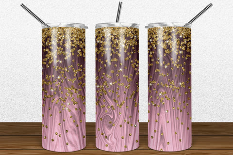 Rose Gold Wood 2oz Skinny Tumbler Sublimation Pattern Sublimation Marlene Campos 