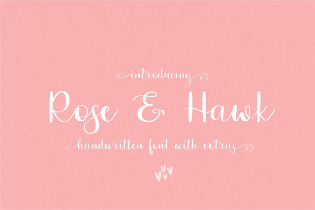 Rose & Hawk Font Sunday Nomad 