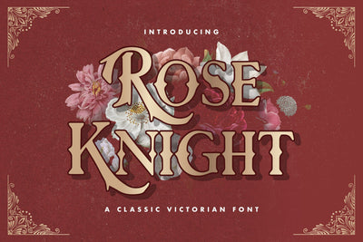 Rose Knight - Victorian Decorative Font Font StringLabs 