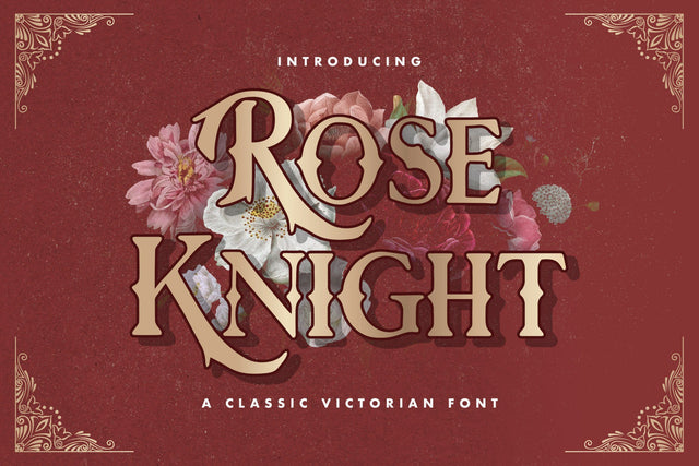 Rose Knight - Victorian Decorative Font Font StringLabs 