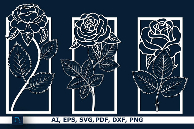 Rose Metal Wall Decor SVG Bundle SVG MD JOYNAL ABDIN 