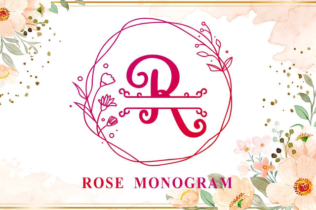 Rose Monogram Font Mozarella