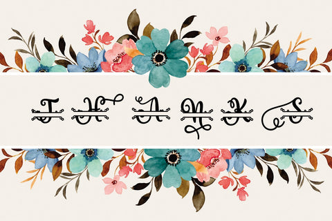 Rose Monogram Font Mozarella