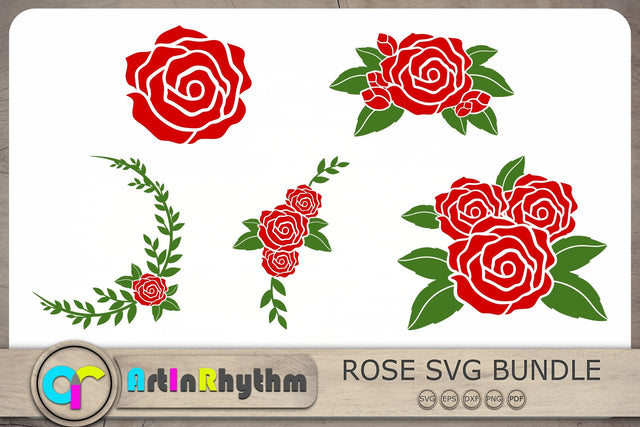 Rose Svg Bundle, Roses Svg, Flowers Svg, Floral Svg SVG Artinrhythm shop 